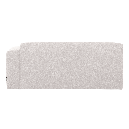WOOOD 2-zits bank arm rechts Mojo Base - Bouclé - Ecru - 74x185x97