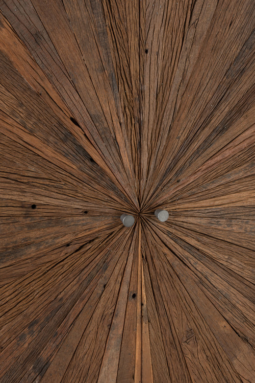 J-Line kast Shanil 2 Deuren - hout/ijzer - naturel