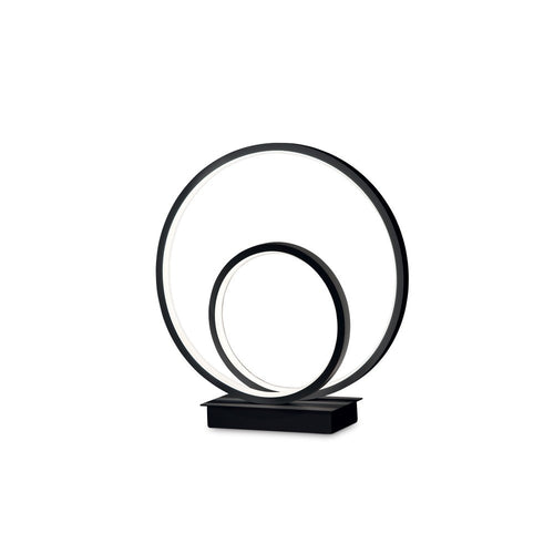 LED Decoratieve Swirl Geïntegreerde LED Tafellamp Zwart, 3000K