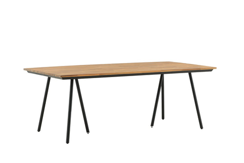 Rebellenclub tuintafel foxglo - 200 x 100cm - naturel hout - vtwonen shop