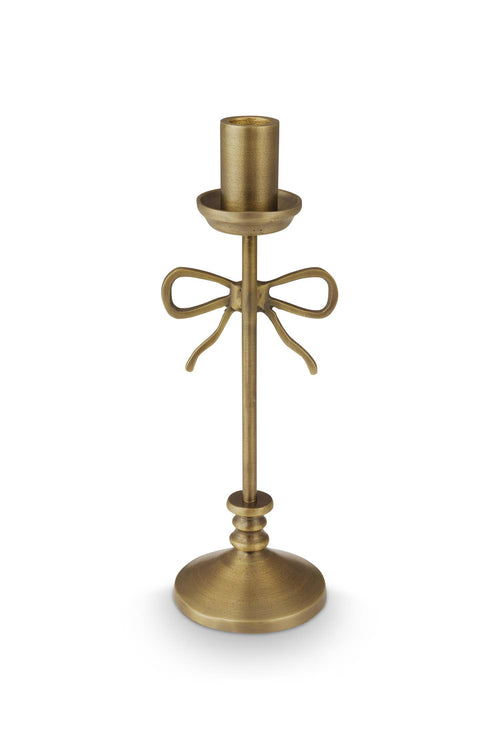 vtwonen - Kandelaar Strik - Metaal - Goud - 9.5x33 cm