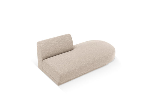 Micadoni Module Miley 2-zits, structurele stof beige - 90x158x70cm