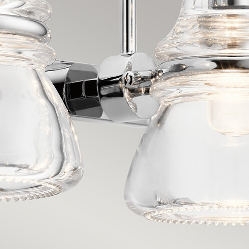 Elstead Kichler Talland Badkamer Wandlamp Gepolijst Chroom, IP44