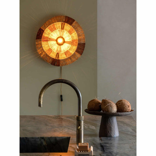 GOOD&MOJO wandlamp Serengeti - bruin - Ø45cm