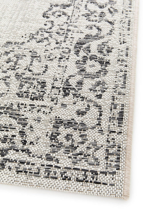 AFK Living vloerkleed Alhambra - voor binnen en buiten - grijs - 080x150 cm