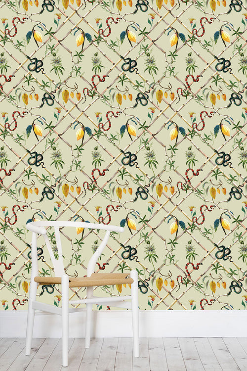 Catchii Behang Cacao Estate Blue