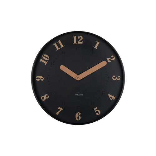 Karlsson wandklok Amena - zwart - Ø40cm
