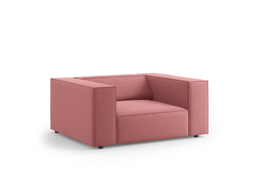 Cosmopolitan Design Fauteuil Arendal flueel, zalm - 102x124x70cm
