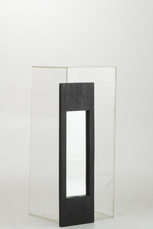 J-Line spiegel - hout - zwart - small