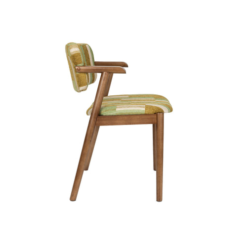 Dutchbone Sara Eetkamerstoelen Groen - Set van 2