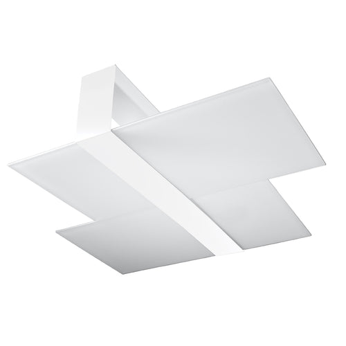 Sollux Lighting Plafondlamp MASSIMO wit - 65x50x11cm