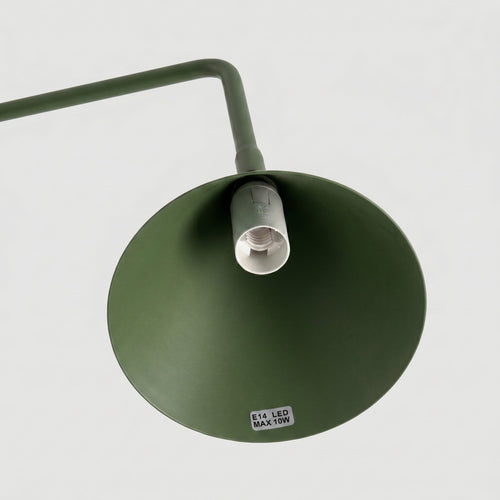 Sollux Lighting Tafellamp NOX olijfgroen - 18x18x35cm