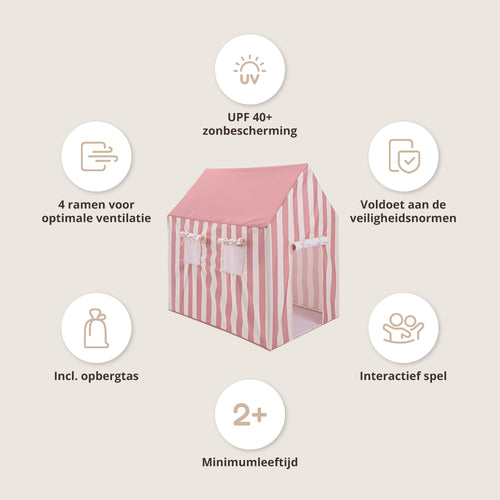 Petite Amélie SPEELTENT VOOR BUITEN - Canvas - roze
