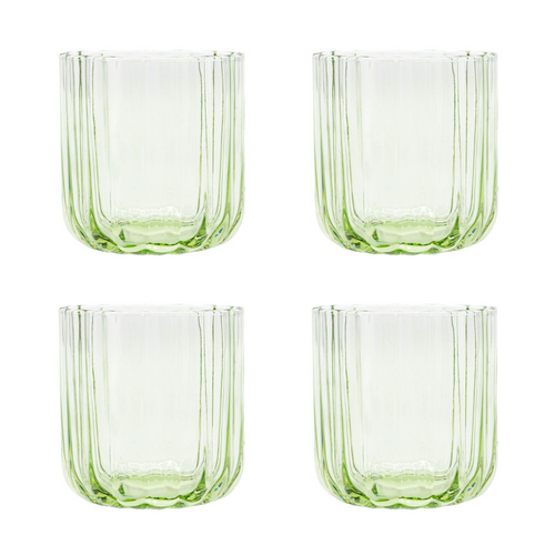 Brut Homeware tumbler Gaia - set van 4 - groen - vtwonen shop
