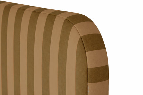 Gestoffeerd fluwelen hoofdbord met strepen 160x97cm