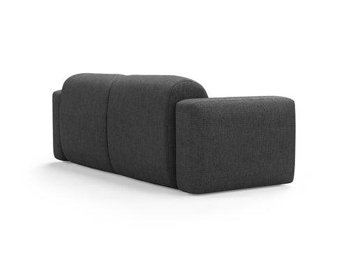 Cosmopolitan Design Modulaire bank Strino 3-zits, structurele stof grijs - 98x220x78cm