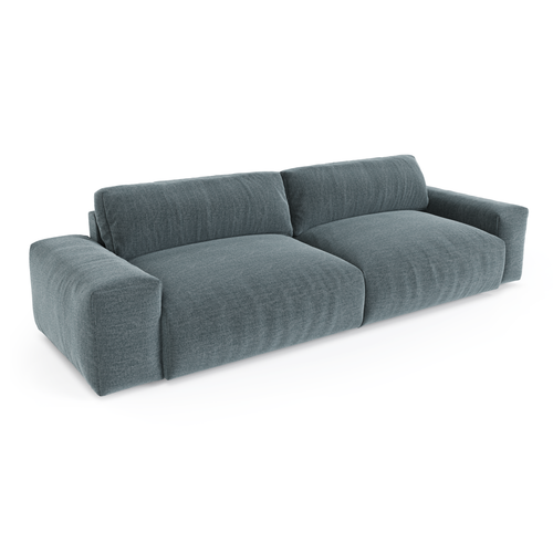 Sia Home - 3-zitsbanken BLISS - Zacht aanvoelende geweven stof - Blauwe jeans - 220cm - vtwonen shop