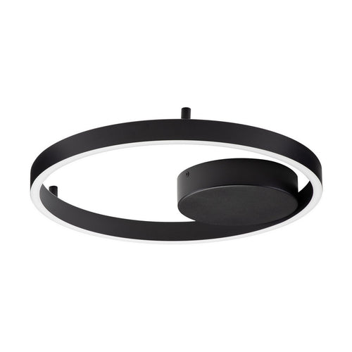 Nova Luce HEDRA Geïntegreerde LED-plafondlamp, halfverzonken, zandkleurig zwart, Triac dimbaar, 40W, 3369lm, 3000K