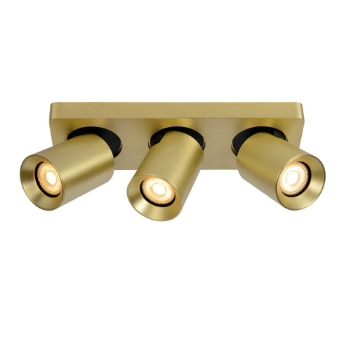 Artdelight spot Megano - 3 lichts - 30  x 11.5   cm - mat goud