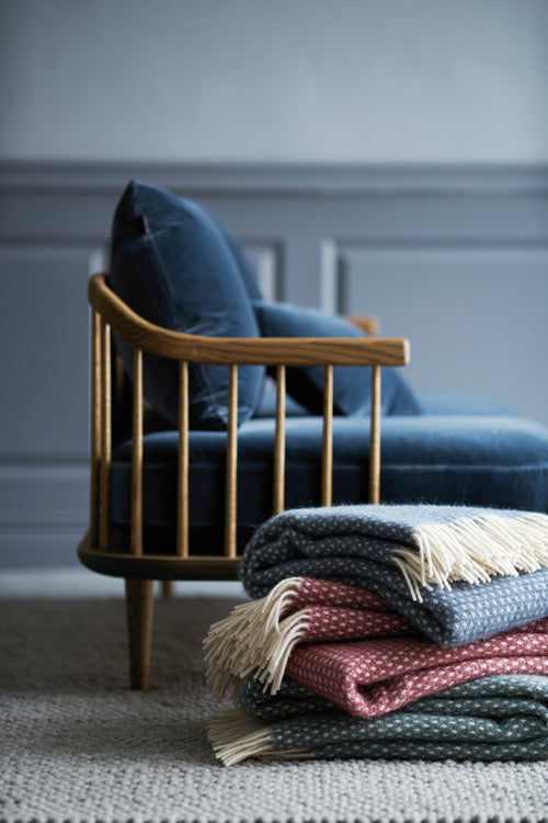 Klippan 100% wollen deken - Knut - balsem green - 130x200cm - vtwonen shop