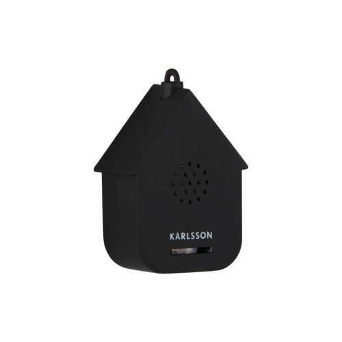 Karlsson ornament Modern Cuckoo Mini - zwart - 3x5.4x7.2cm