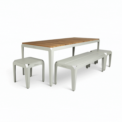 Weltevree Bended bench met rugleuning
