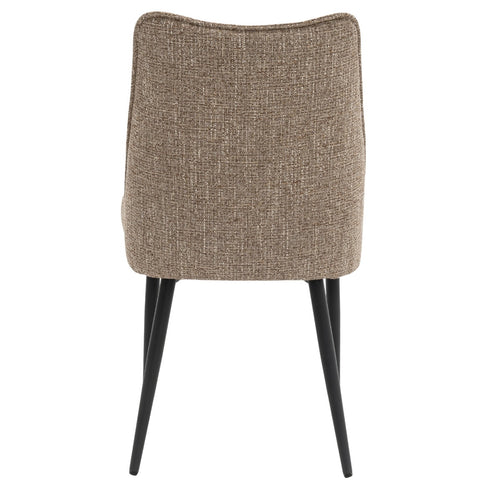 DÉJA Living Eetkamerstoel Meau - Taupe/Zwart - Zithoogte 47cm - Set van 2 - vtwonen shop