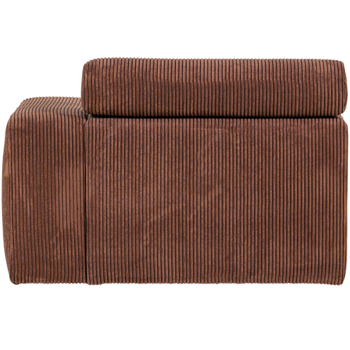 WOOOD 1-zits element bank arm rechts Novi - Ribstof - Terra - 86x109x113