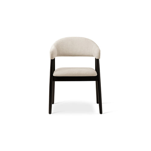 Set van 2 stoelen Adra chenille beige - 59x56x77cm