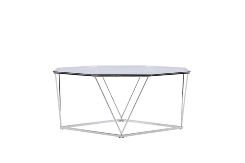 Rebellenclub Salontafel Kuusankoski - Ø100 cm - Chrome glas - vtwonen shop