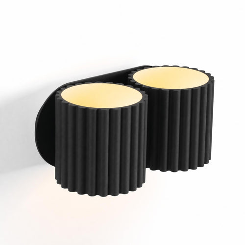 Sollux Lighting Wandlamp AURA 2 zwart G9 - 21x12x10cm