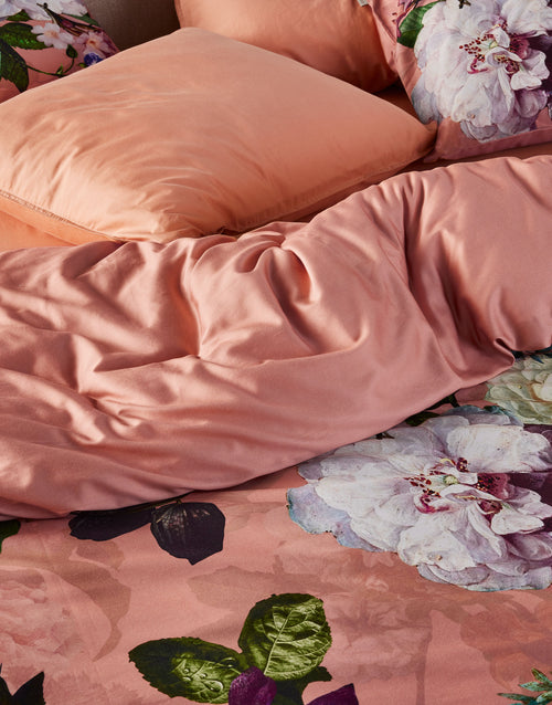 Essenza Fleur dekbedovertrek - Lits-Jumeaux - 240x200/220 cm - Evening rose