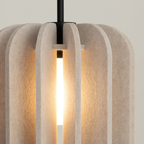 Sollux Lighting Hanglamp MULA 27 beige - 27x27x165cm