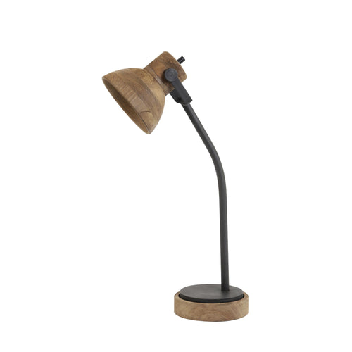 Light & Living bureaulamp Imbert - bruin - 30x18x64cm - vtwonen shop