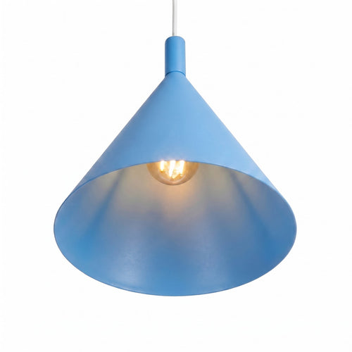 Sollux Lighting Hanglamp NOX 25 lichtblauw - 24,5x24,5x140cm