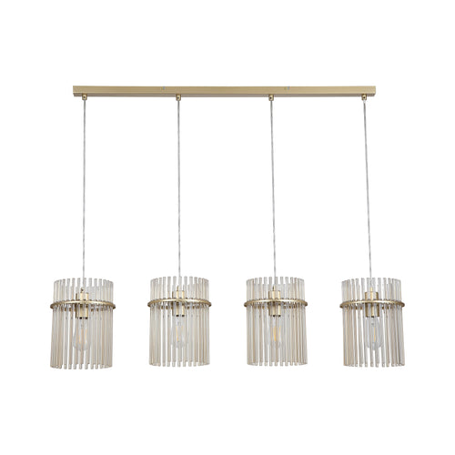 Searchlight hanglamp Swizzle - 4 lichts - 111  x 120   cm - goud