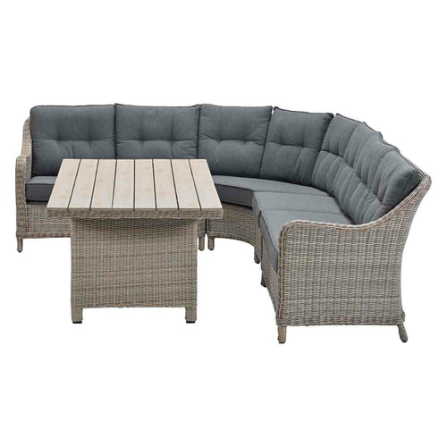 Garden Impressions lounge dining set Nova mystic grey - 5-delig