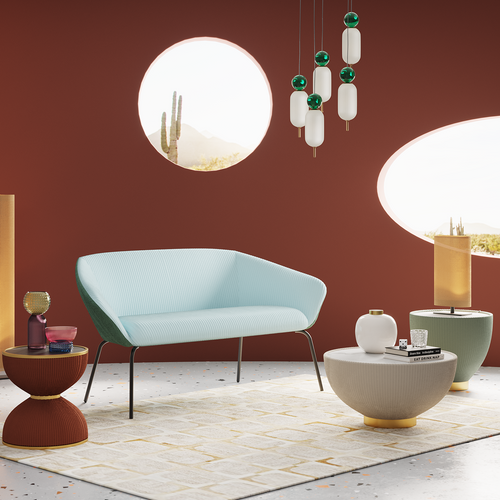 Kare Design Bijzettafel Endless Vegas Ø47cm groen - vtwonen shop