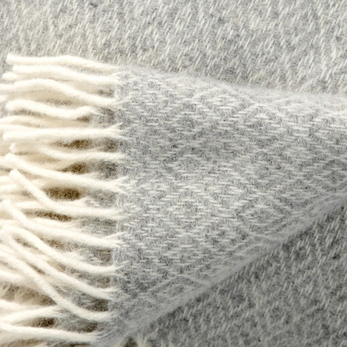 Klippan 100% wollen deken - Stella - licht grijs - 130x200cm