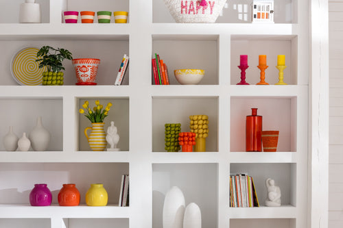 J-Line vaas Wijd - glas - orange - large - 74 cm hoog - vtwonen shop