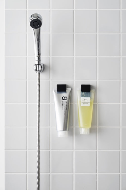 Yamazaki Zelfklevende Tandenborstelhouder (set van 2) -Tower - Zwart - vtwonen shop