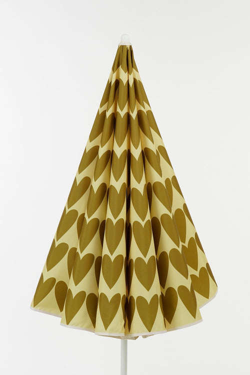 Mica Decorations Heart Strandparasol - H180 x Ø160 cm - Bruin - vtwonen shop