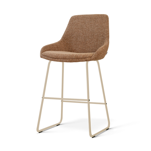 Nolon Nino-Isa barkruk bruin blend - beige onderstel - 65 cm