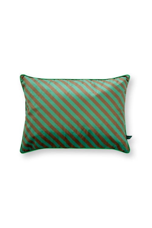 Pip Studio Sierkussen Block Stripes - Groen - 35x50cm