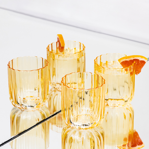 Brut Homeware tumbler Gaia - set van 6 - lime groen