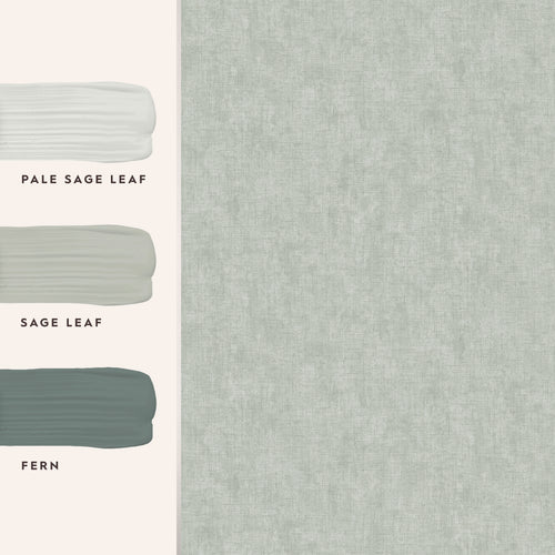 Laura Ashley Vliesbehang - Plain Sage Leaf