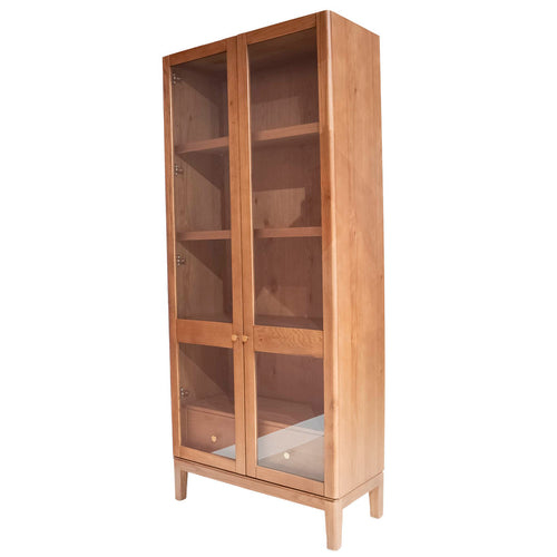 DÉJA Living Vitrinekast Navia - Bruin Eiken - 85x40x200cm