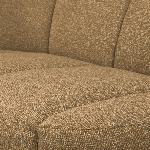 WOOOD 2-zits bankje links Mojo - Polyester - Geel/Bruin Melange - vtwonen shop