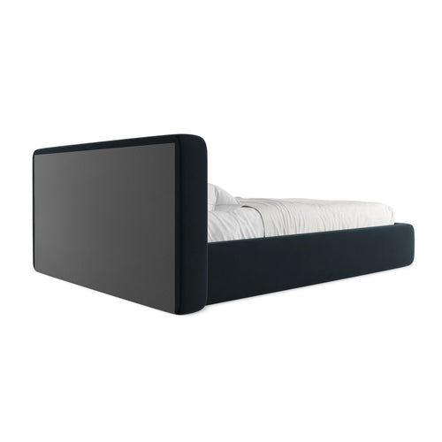LaMiaSofa Bed met opbergruimte Firenze - velours - koningsblauw - 180x225x82