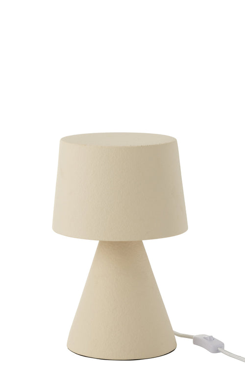 J-Line tafellamp Small Kap - keramiek - beige